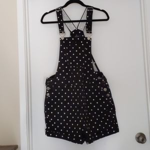 Polkadot Overall Shorts